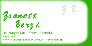 zsanett berzi business card